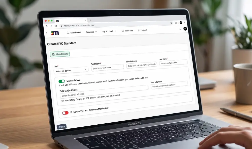 Identity check form